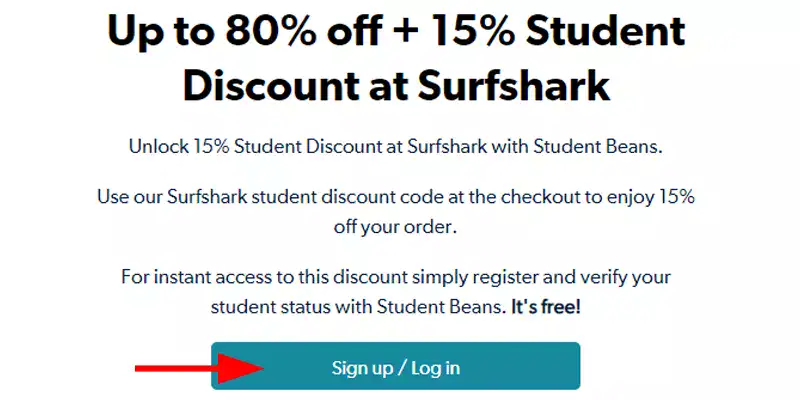 surfshark student discount